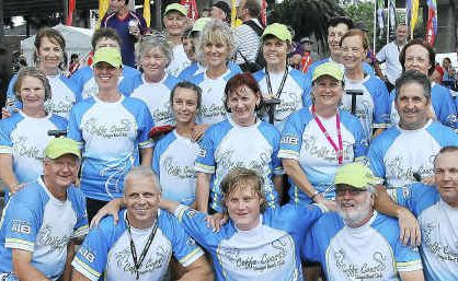 The Coffs Coast Dragon Boat mixed crew after their stunning performance in Sydney. The Coffs Coast Dragon Boat mixed crew after their stunning performance in Sydney.